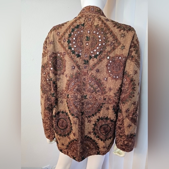 Beautiful Embellished Jacket Made in India 100% Cotton - Picture 6 of 15